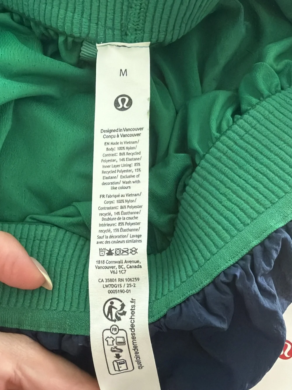 lululemon Women’s Medium Nylon Colourblock 5” Shorts